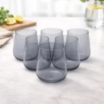 OllaBox Smoke Grey Stemless Drinkware Set