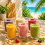 OllaBox Ribbed Juice Mug Set-6pcs