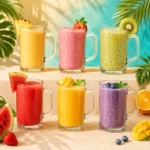 OllaBox Clear Handle Juice Mug Set-6pcs